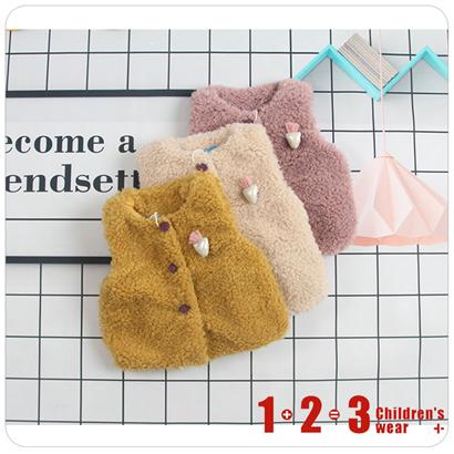 秋款 女小童1831粉 KLDD时尚夹层厚外套1+2